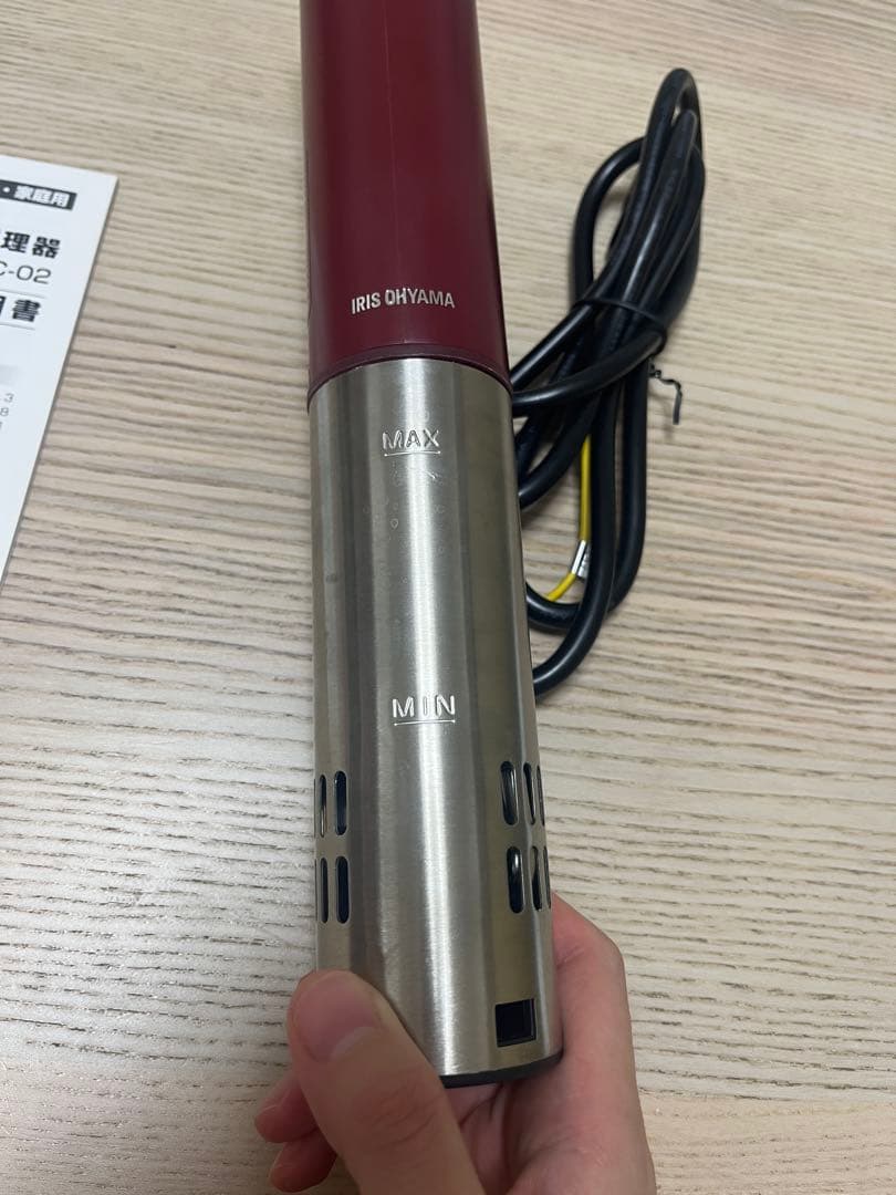 IRIS OHYAMA 低温調理器 ITC-02 赤