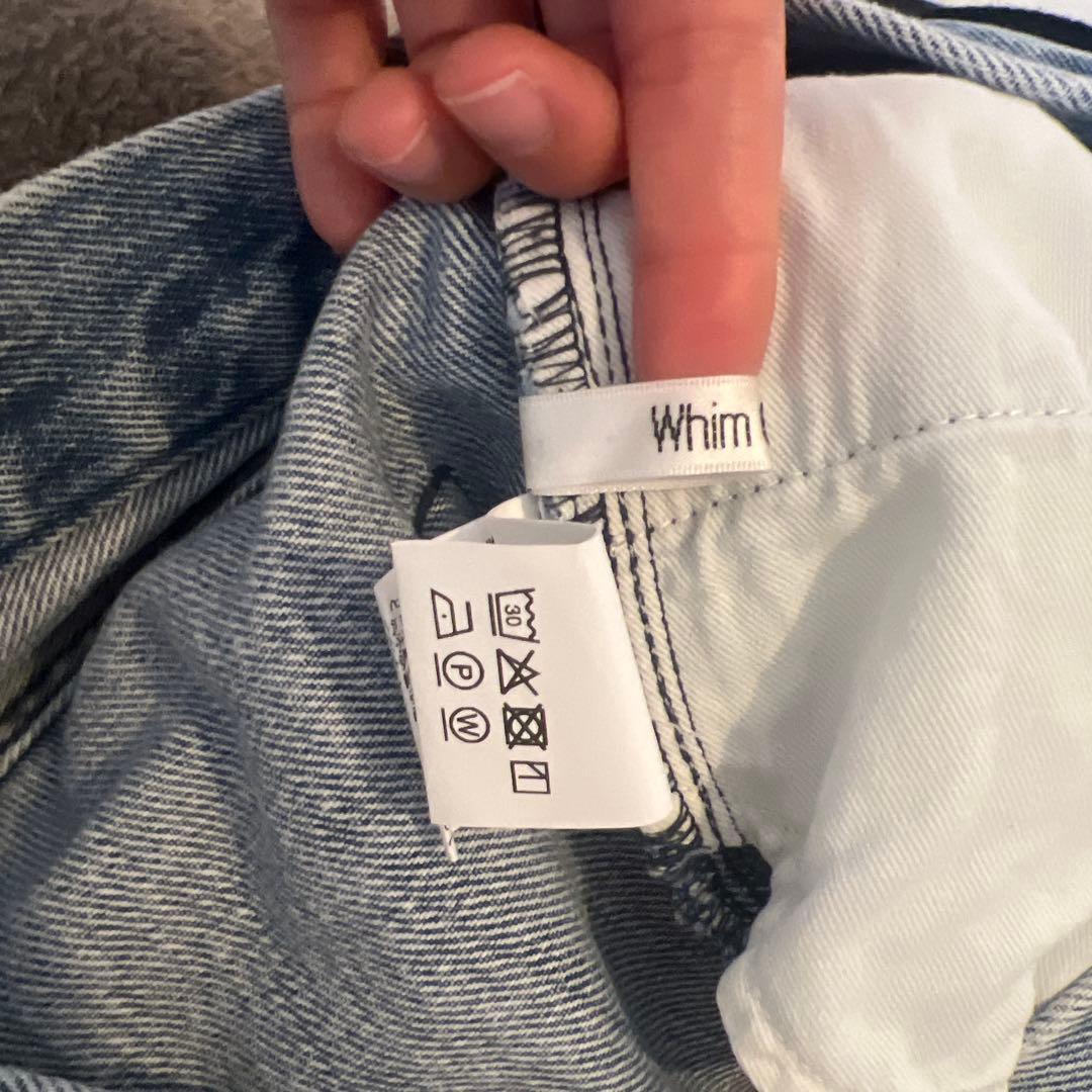 Whim Gazette センタープレスデニムパンツ 38