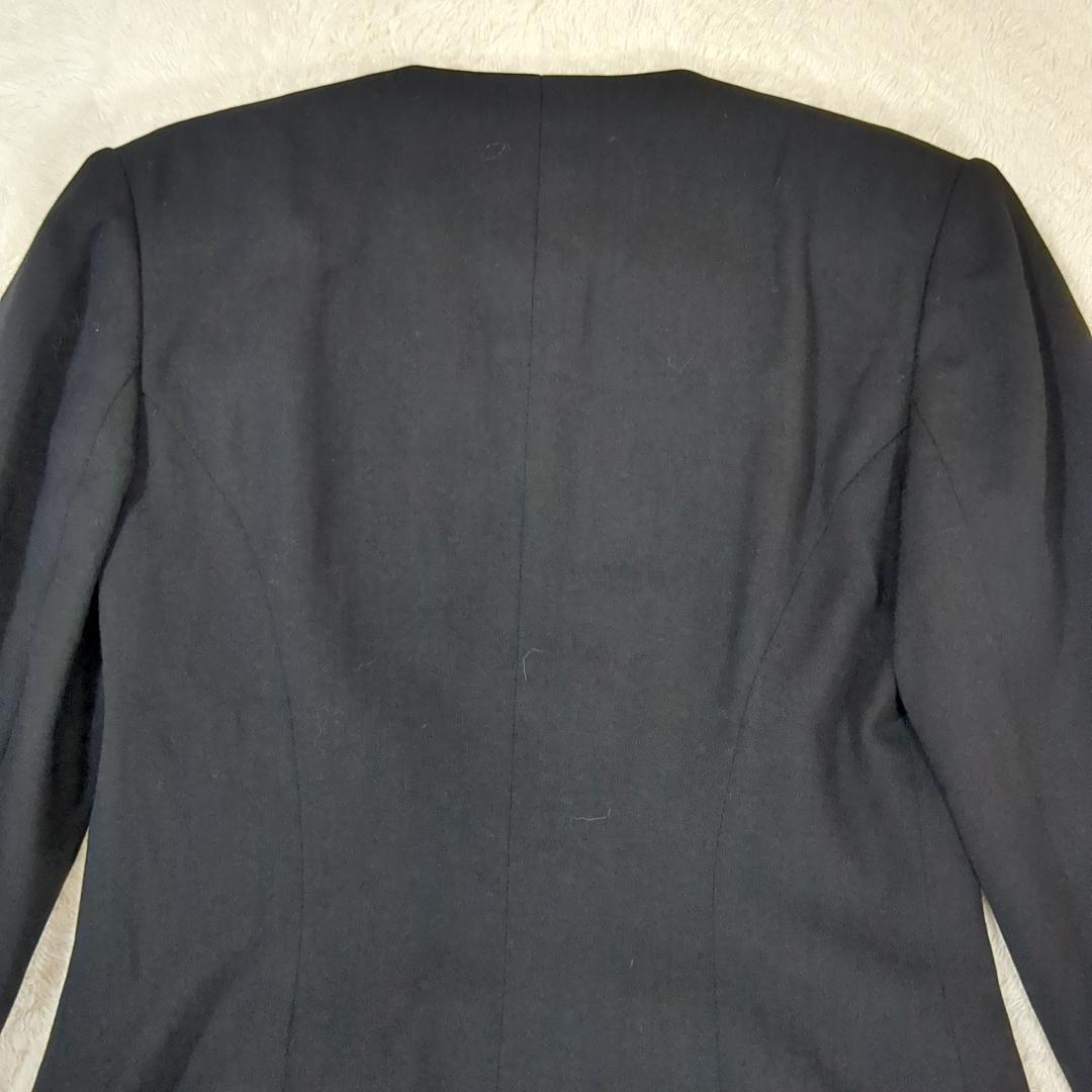 美品 RALPH LAUREN 高級ライン ノーカラー ダブルブレストコート