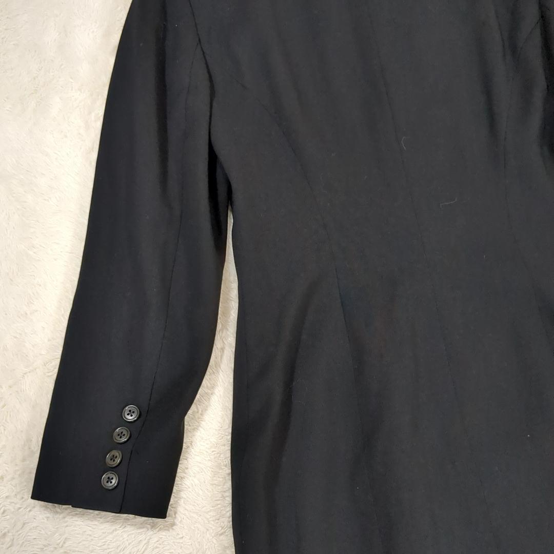 美品 RALPH LAUREN 高級ライン ノーカラー ダブルブレストコート