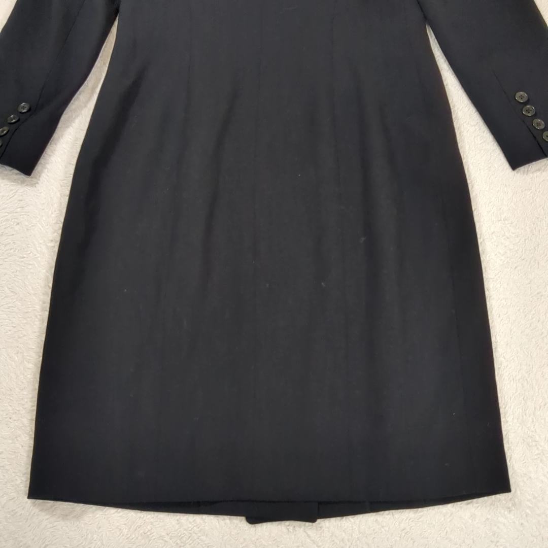 美品 RALPH LAUREN 高級ライン ノーカラー ダブルブレストコート