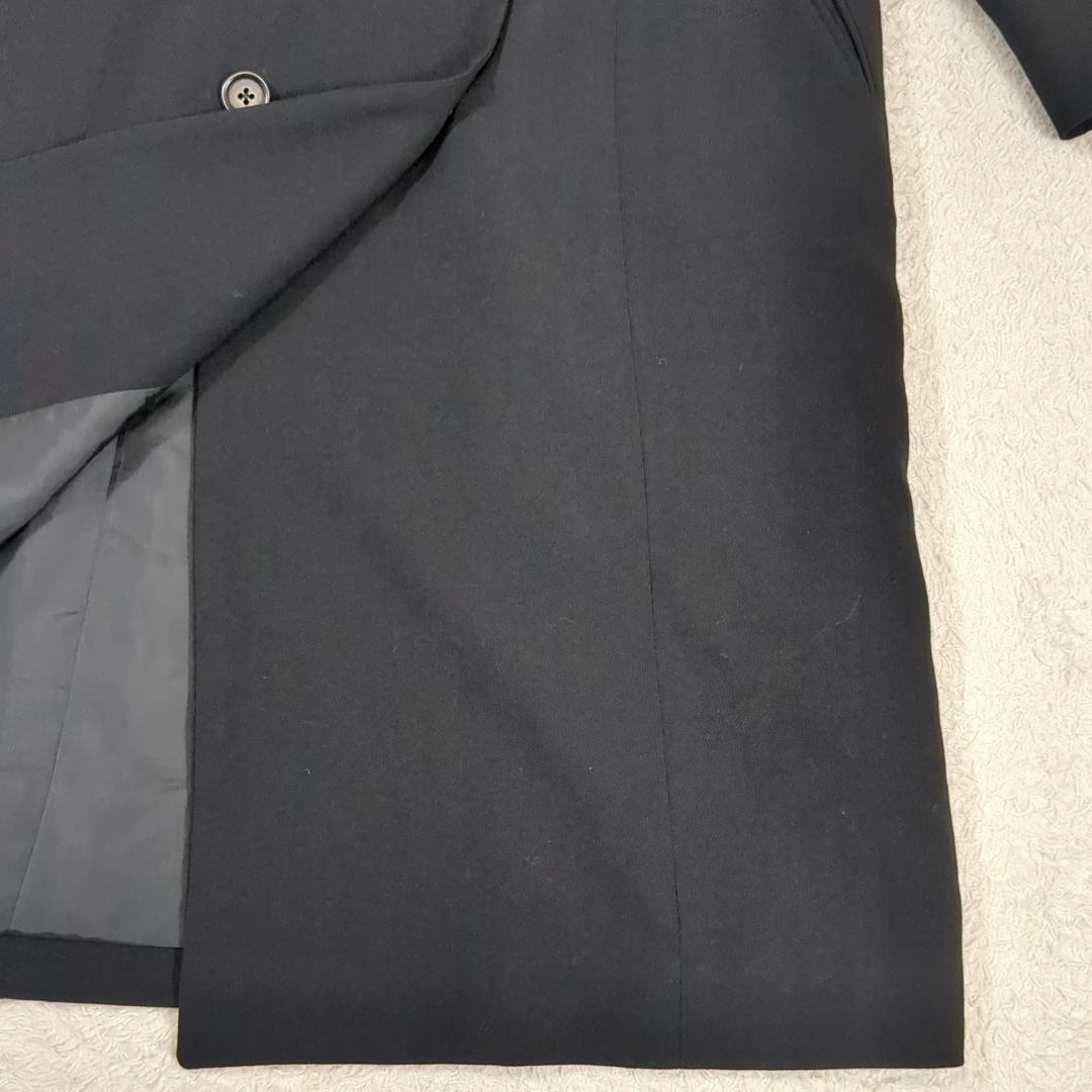 美品 RALPH LAUREN 高級ライン ノーカラー ダブルブレストコート
