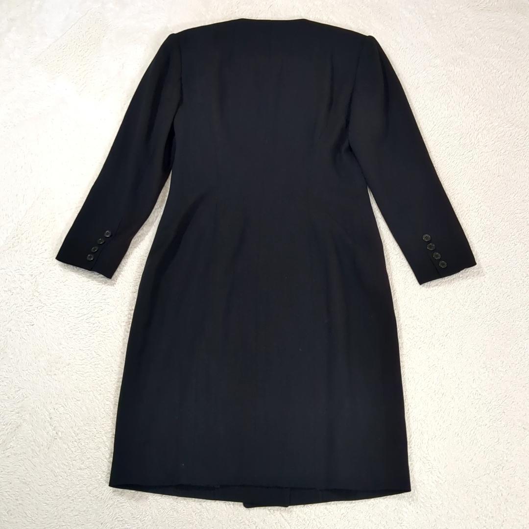 美品 RALPH LAUREN 高級ライン ノーカラー ダブルブレストコート