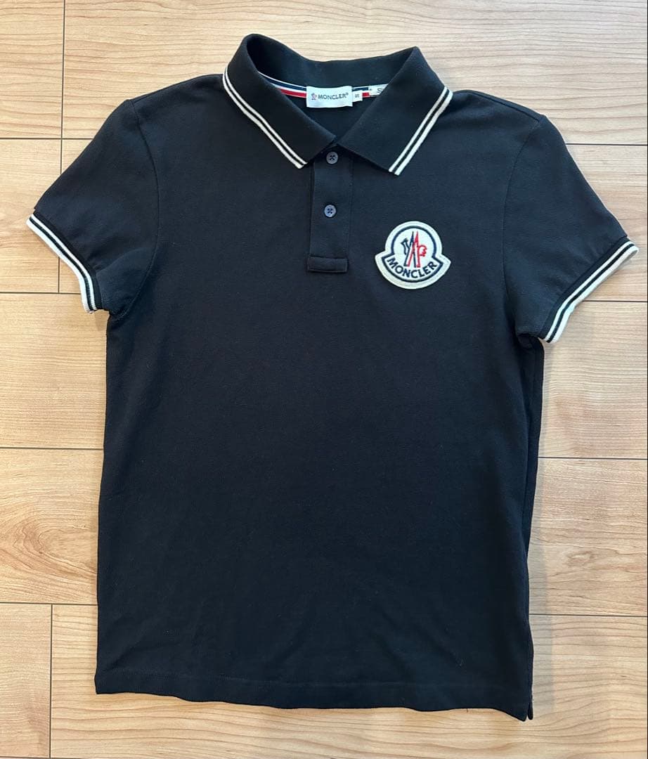 MONCLER ポロシャツ　ビッグワッペン　Sサイズ