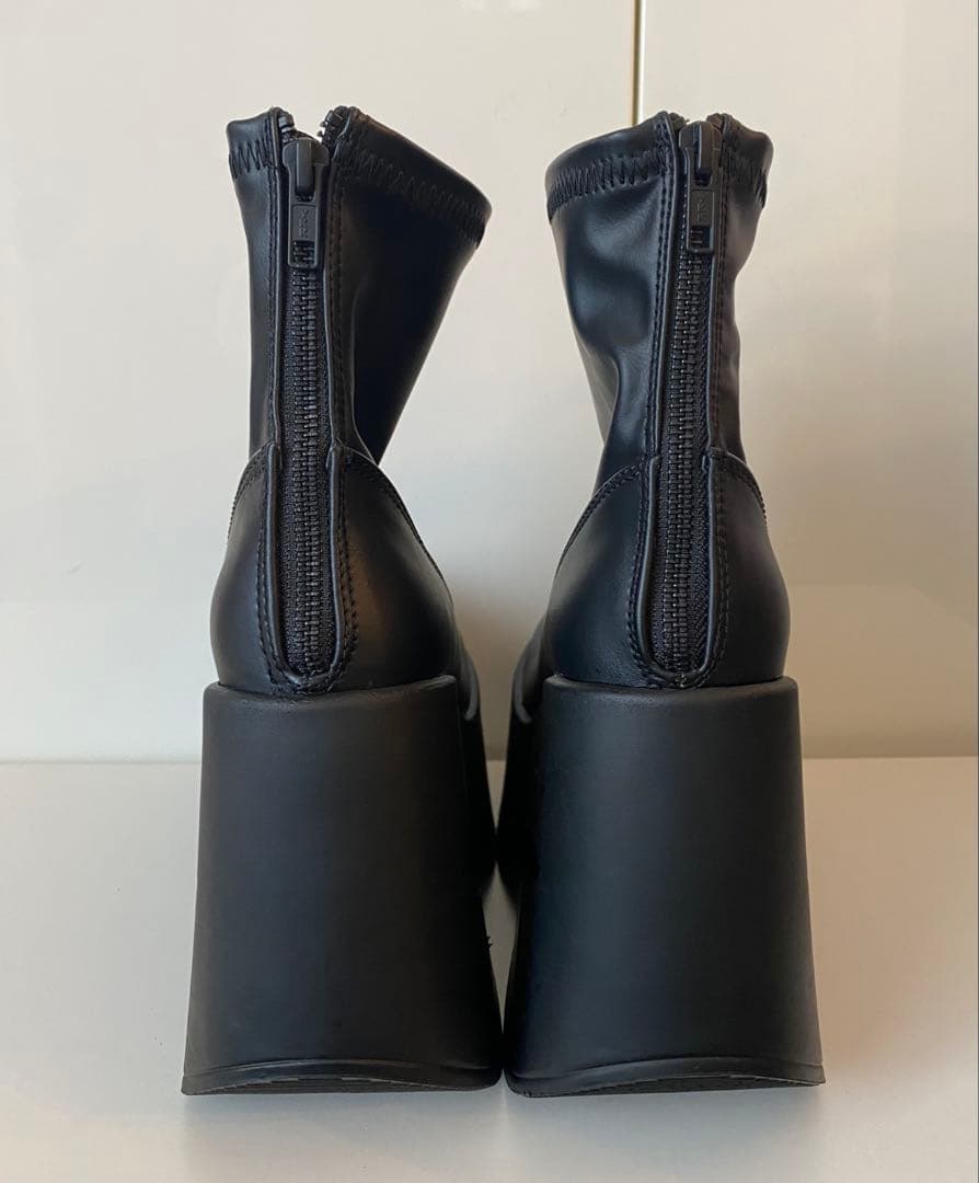 【期間限定セール】DEMONIA スターカット ストレッチ アンクルブーツ
