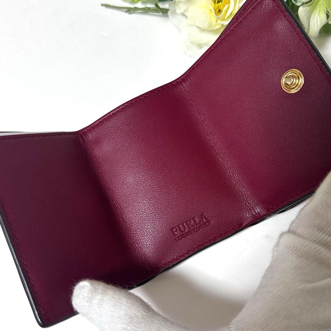 【未使用級】FURLA 3つ折り財布 バビロン サボ トライフォールドチリエジャ