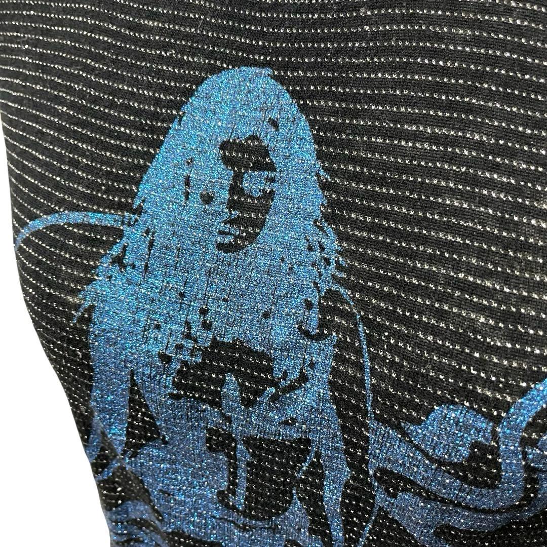 【希少】ヒステリックグラマー Tシャツ ラメT Y2K 日本製 ストレッチ伸縮