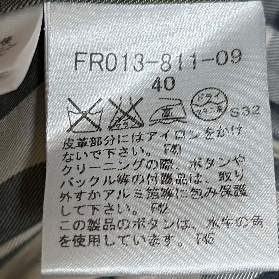 【美品】バーバリーロンドン　トレンチコート　メガチェック　羊革　ホースマーク　L