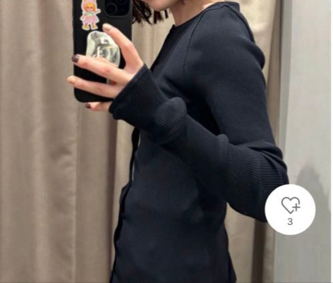 OperaSPORT　CLAIRE SEAMLESS TOP XS カーディガン