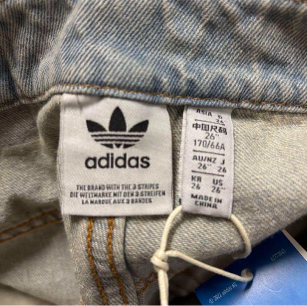 新品26⭐️ADILENIUMシーズン3 バナナフィット ウォッシュドデニムパンツ