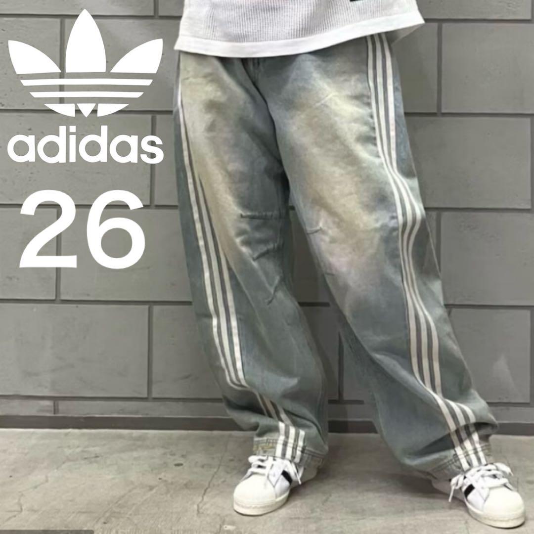 新品26⭐️ADILENIUMシーズン3 バナナフィット ウォッシュドデニムパンツ