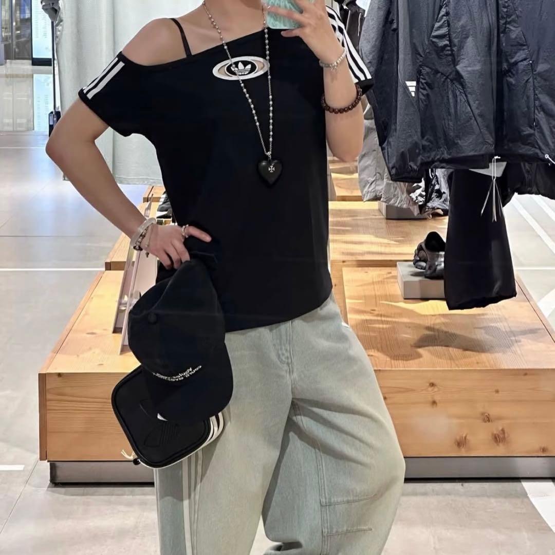 新品26⭐️ADILENIUMシーズン3 バナナフィット ウォッシュドデニムパンツ