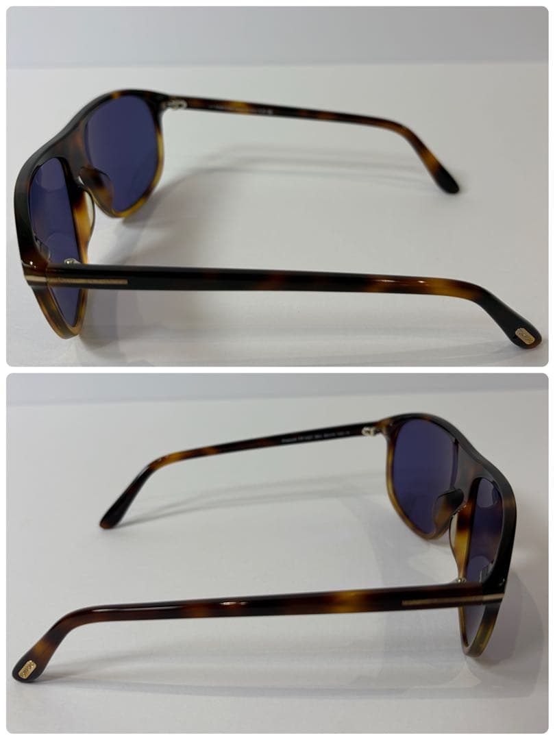 【極美品】TOM FORD Prescott TF1027ミラーレンズサングラス