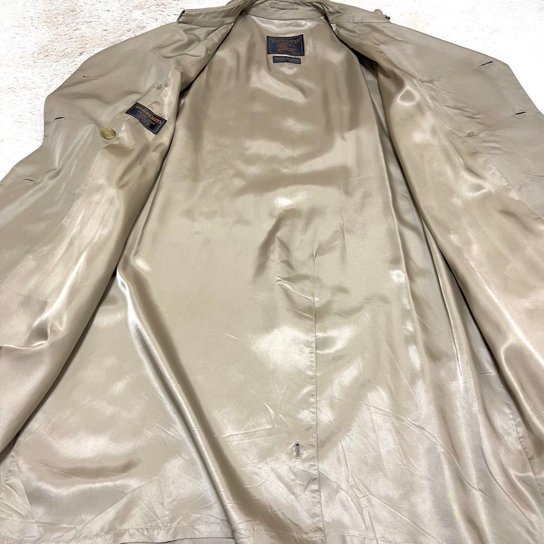 ●Burberry’s・バーバリーズシルク100%ステンカラーコート●L〜XL