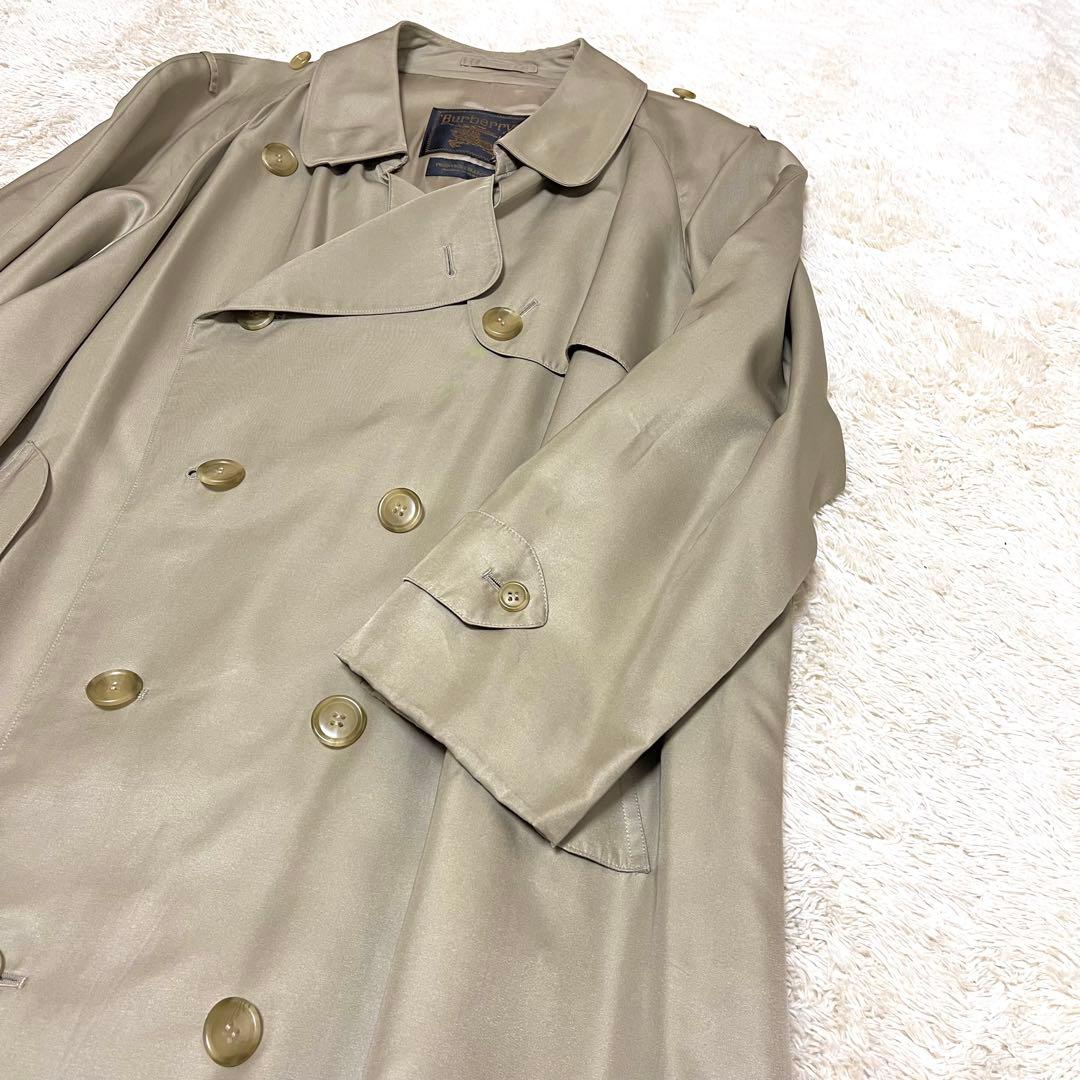 ●Burberry’s・バーバリーズシルク100%ステンカラーコート●L〜XL