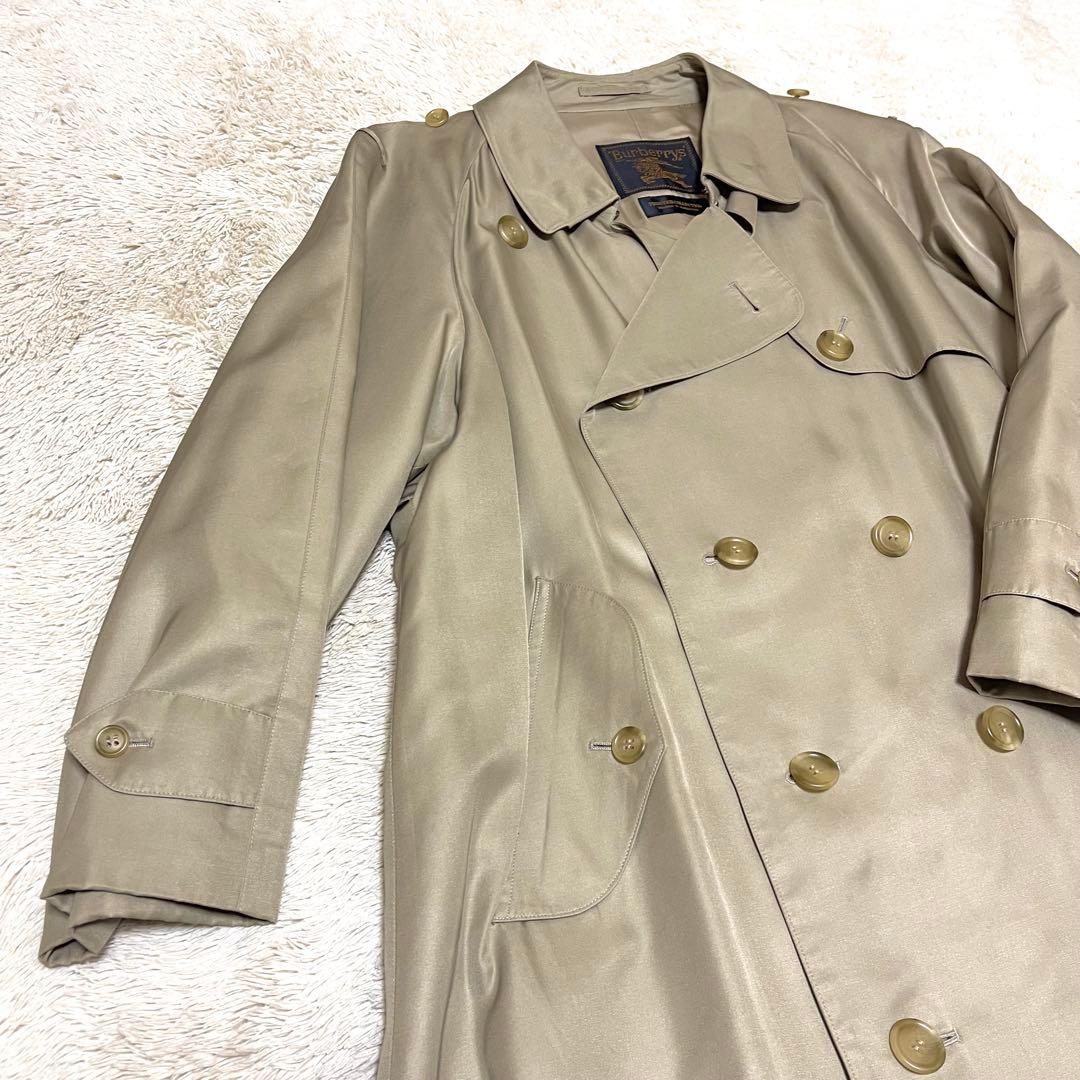 ●Burberry’s・バーバリーズシルク100%ステンカラーコート●L〜XL