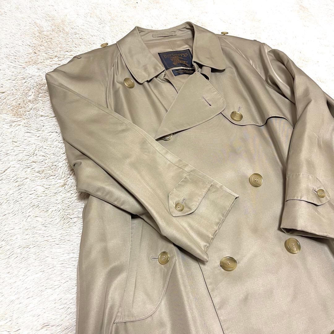 ●Burberry’s・バーバリーズシルク100%ステンカラーコート●L〜XL