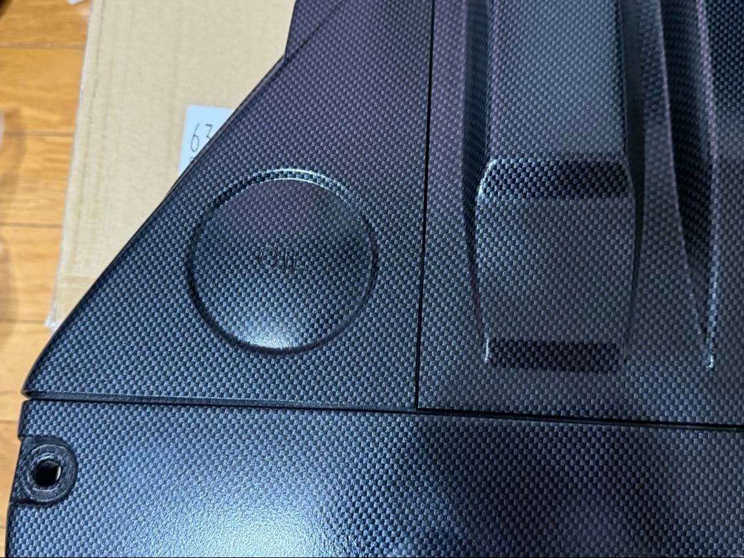 美品 コペン L880K エンジン エンジンカバー カーボン転写