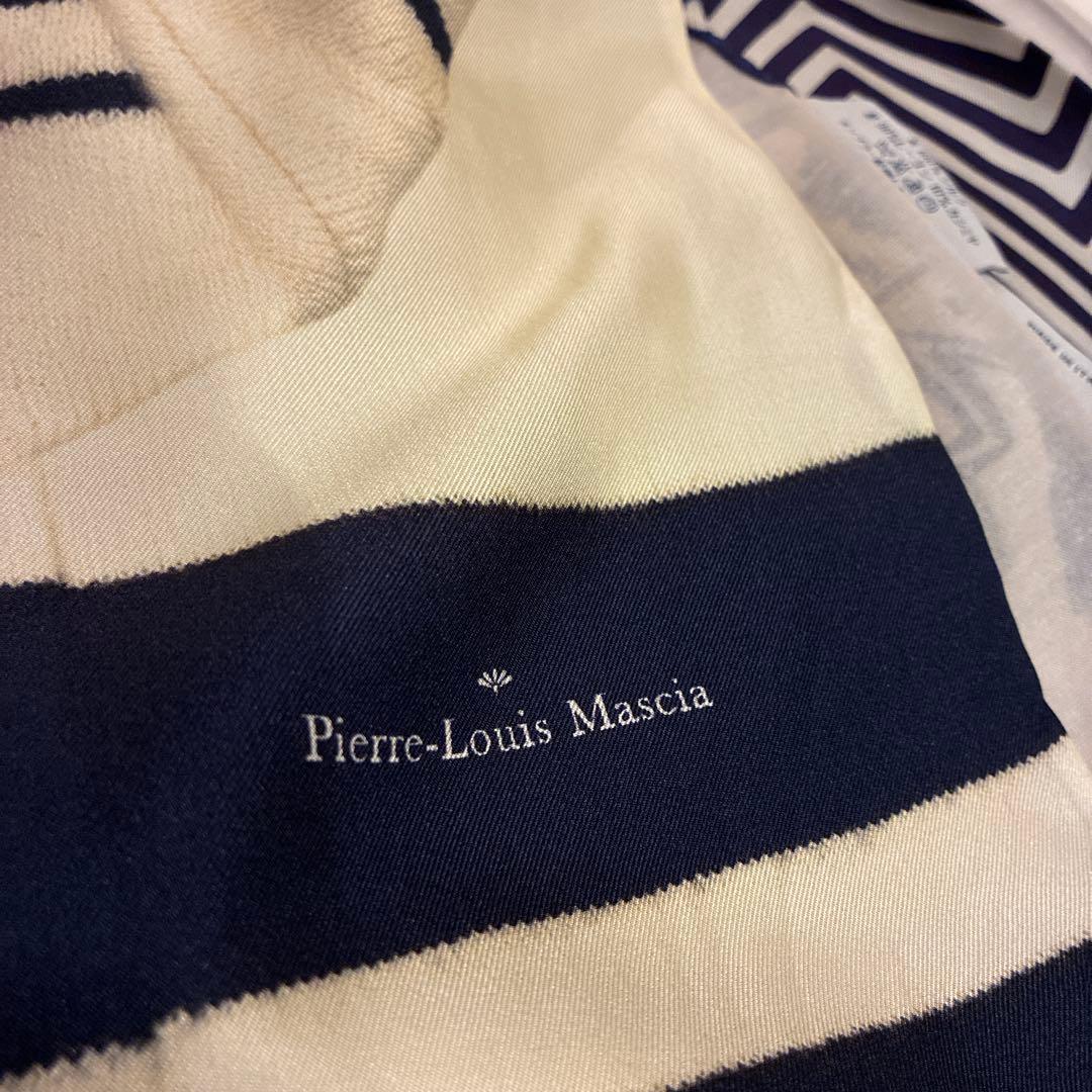Pierre-Louis Mascia大判シルクストール カシミヤ　アイボリー