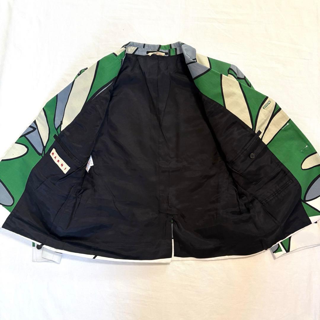 MARNI ボタニカルプリント　リーフ柄　ジャケット　44