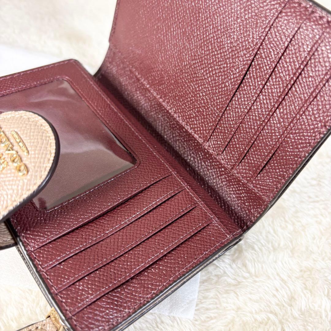 【COACH】コーチ 6390 美品 袋付き 折り財布 ミディアムウォレット