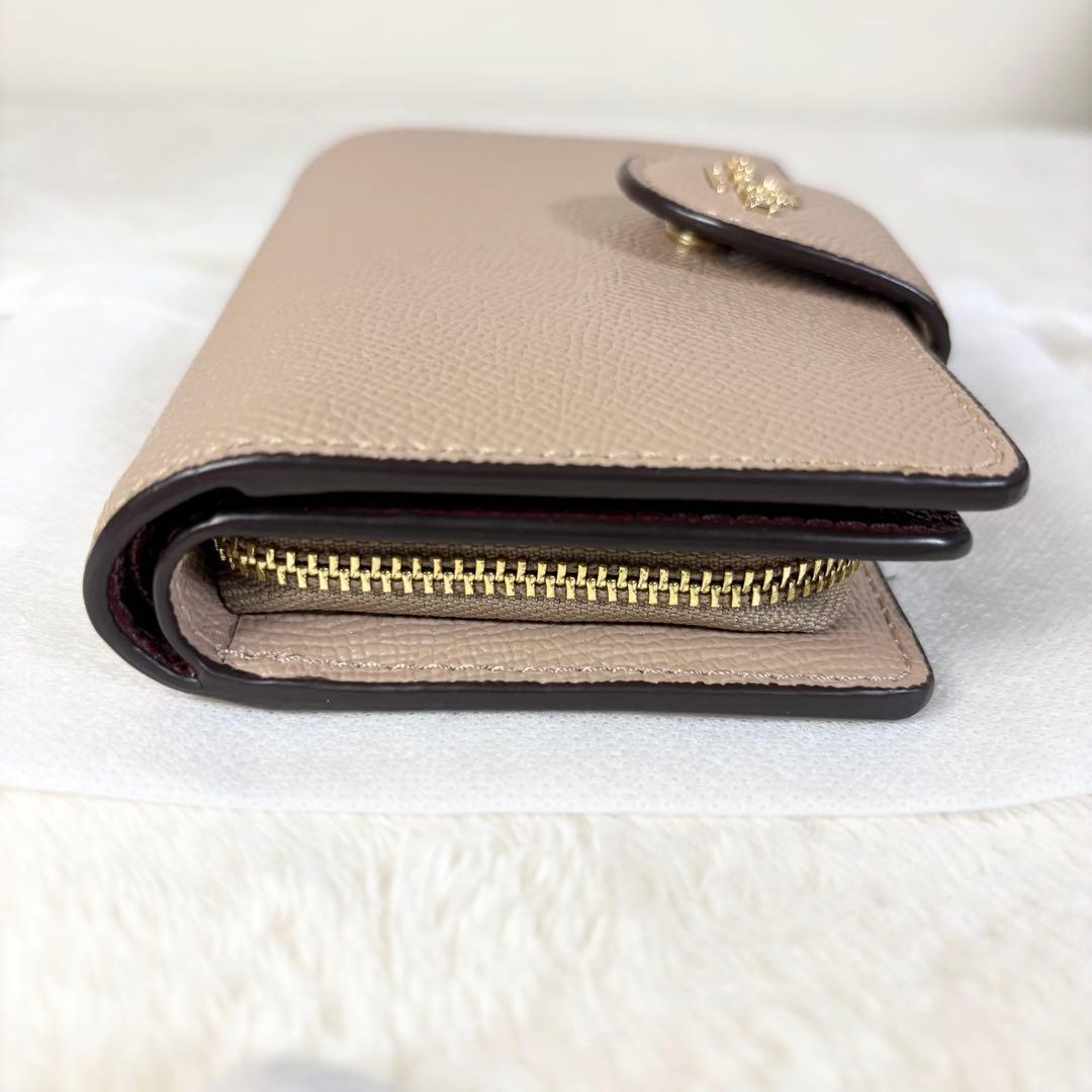【COACH】コーチ 6390 美品 袋付き 折り財布 ミディアムウォレット