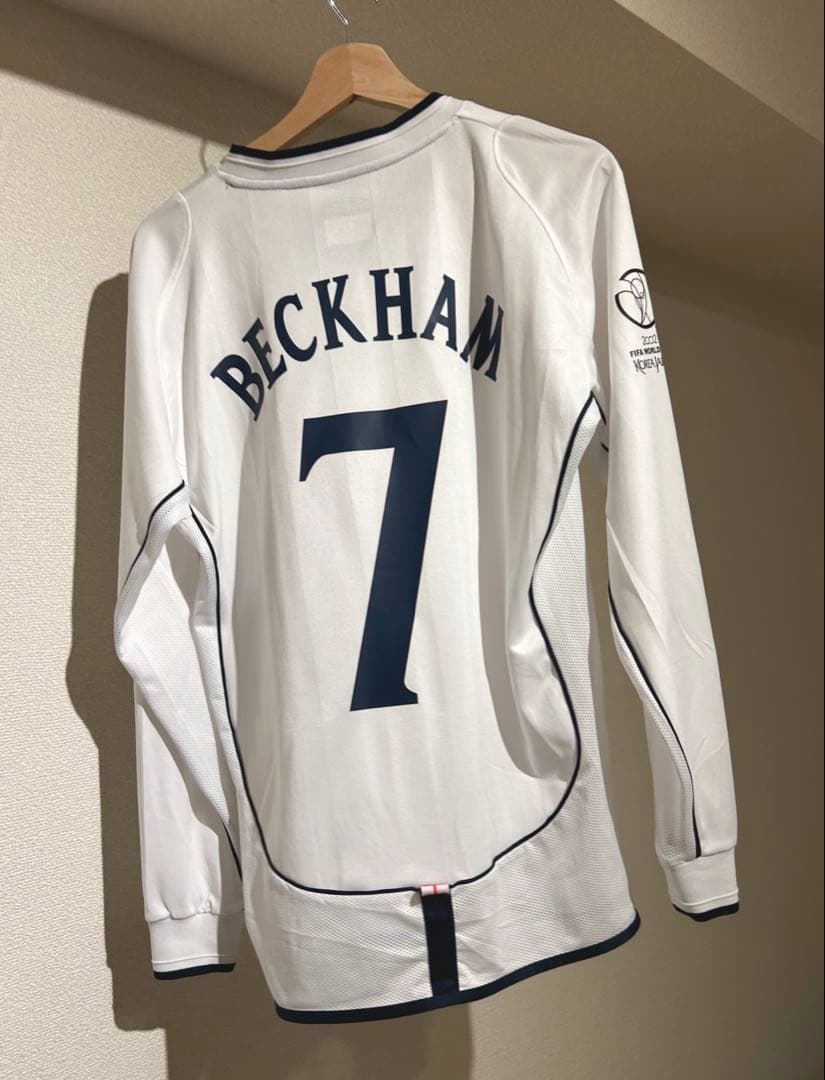 イングランド代表 7番BECKHAM 02日韓W杯 ユニフォーム Sサイズ