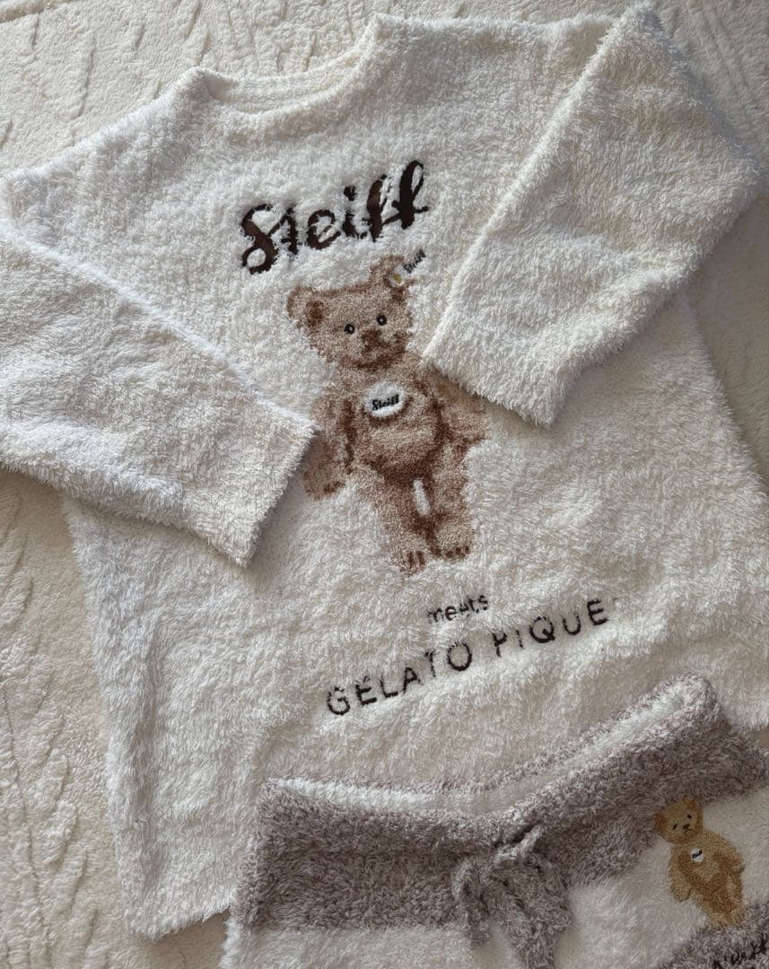 Steiff × Gelato Pique ルームウェア 上下セット