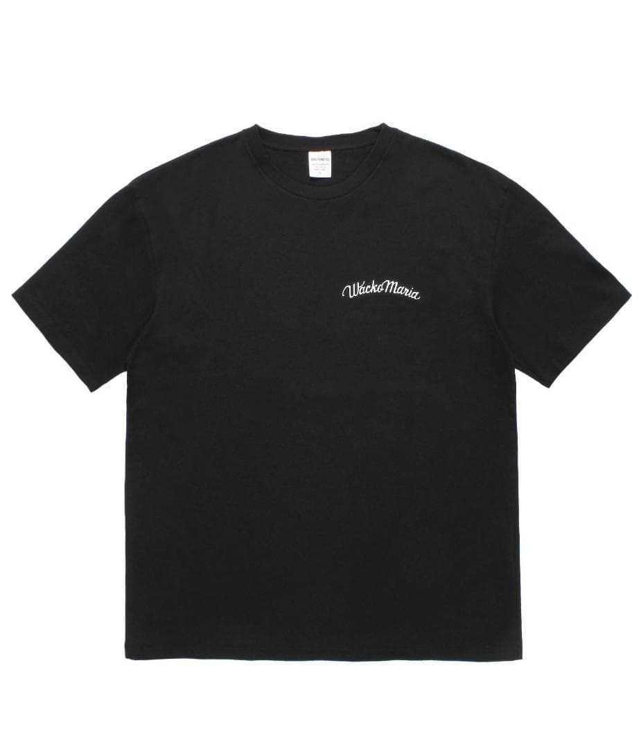 新品未使用 Wacko Maria ブラック ロゴ Tシャツ