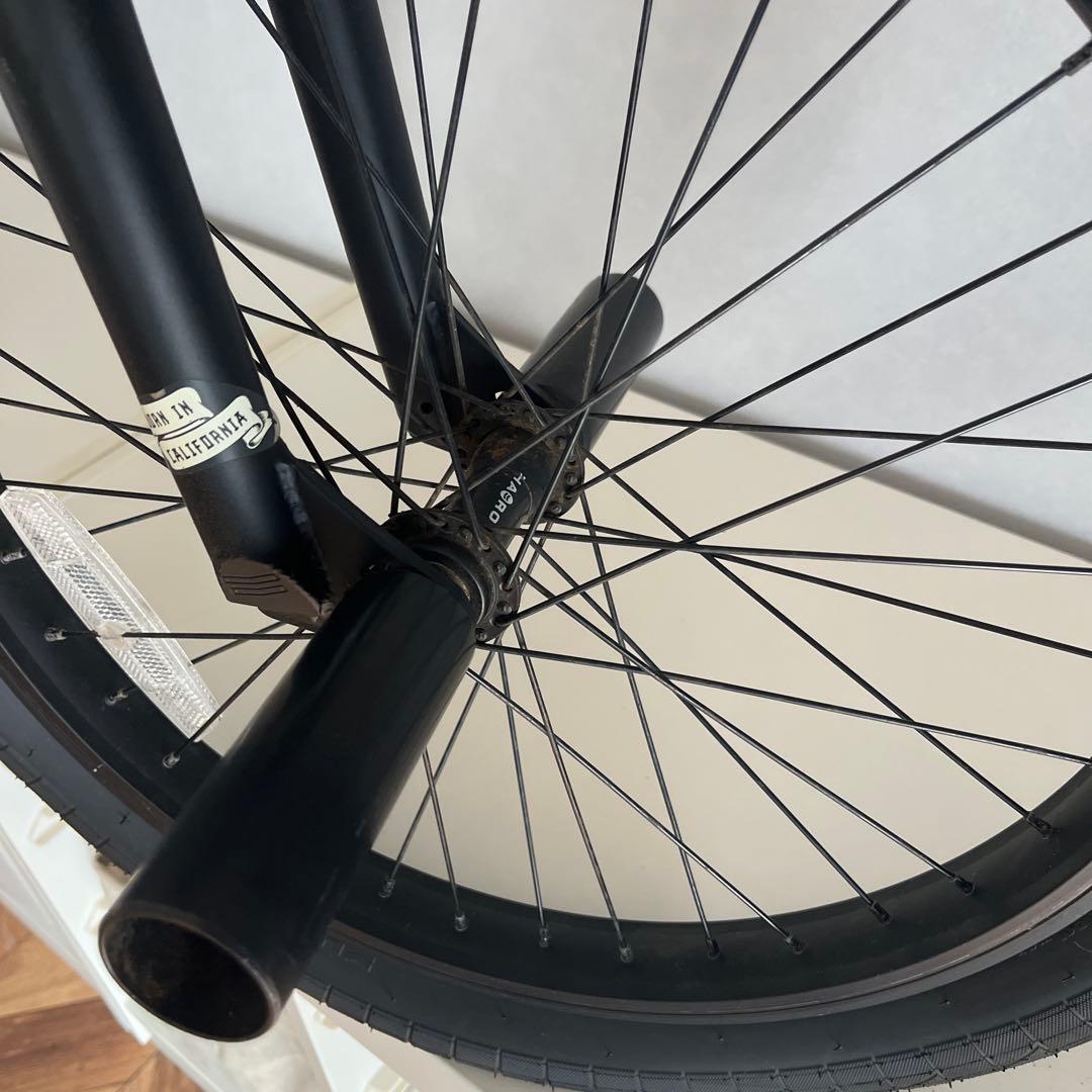 【引き取りのみ】HARO BMX LEUCADIA マットブラック 前輪パンク有