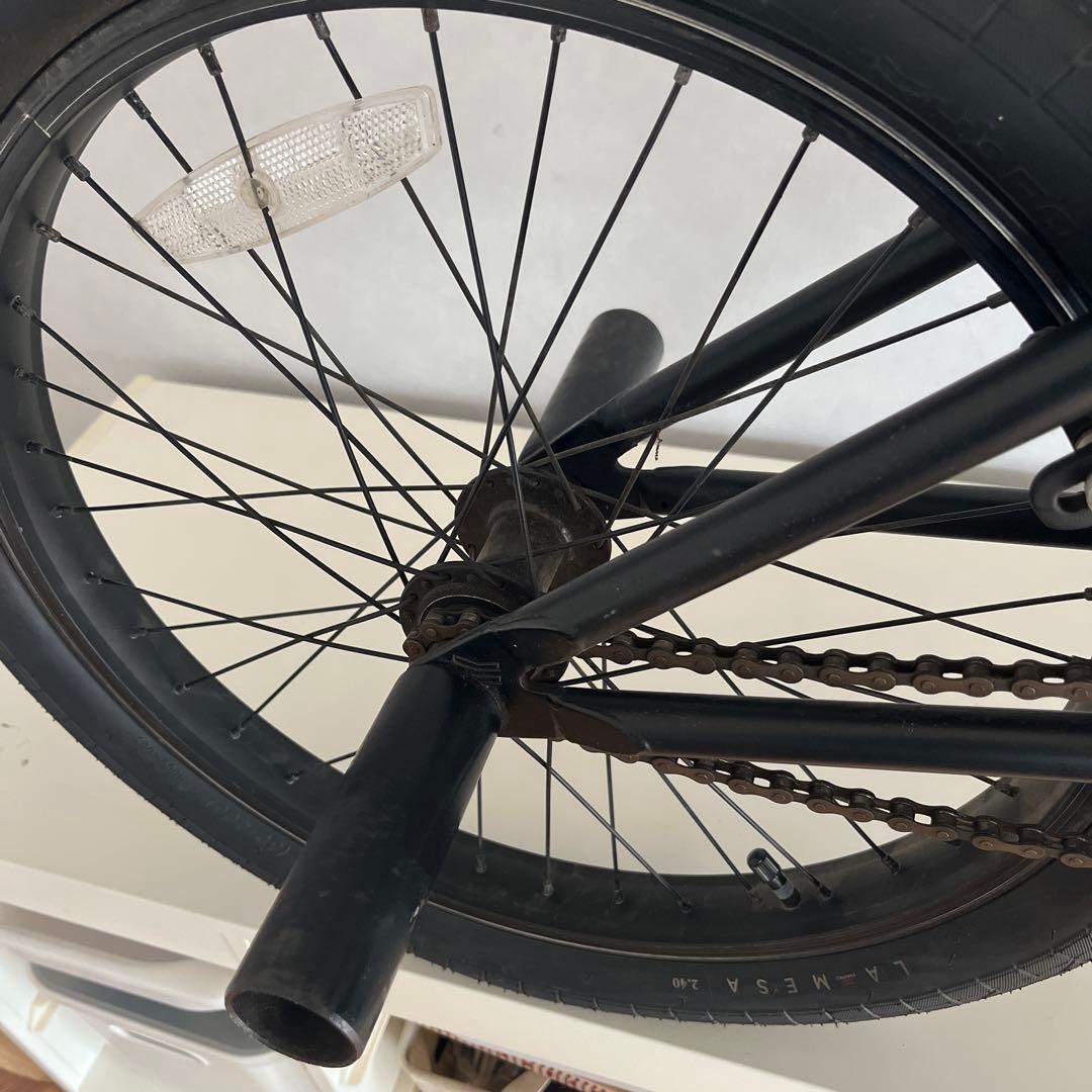 【引き取りのみ】HARO BMX LEUCADIA マットブラック 前輪パンク有