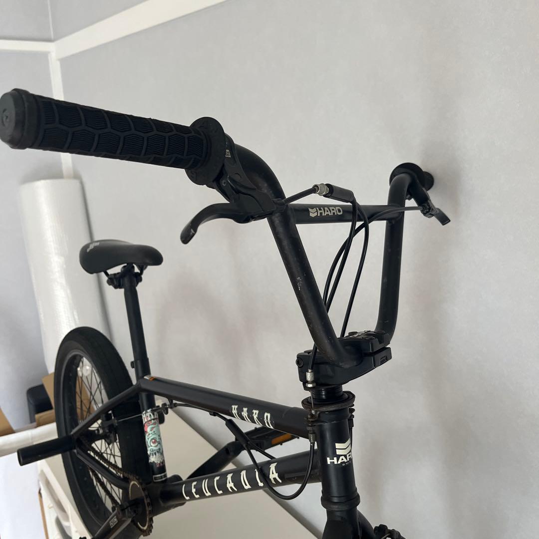 【引き取りのみ】HARO BMX LEUCADIA マットブラック 前輪パンク有