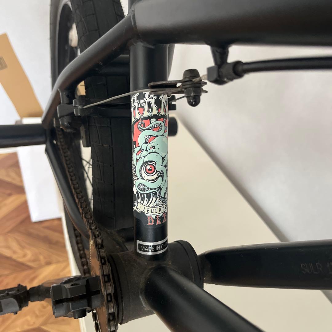 【引き取りのみ】HARO BMX LEUCADIA マットブラック 前輪パンク有
