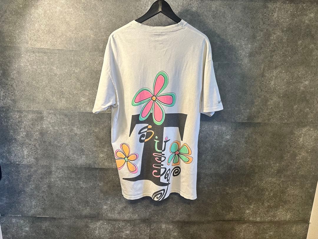 STUSSY×HECTIC フラワーTシャツ L
