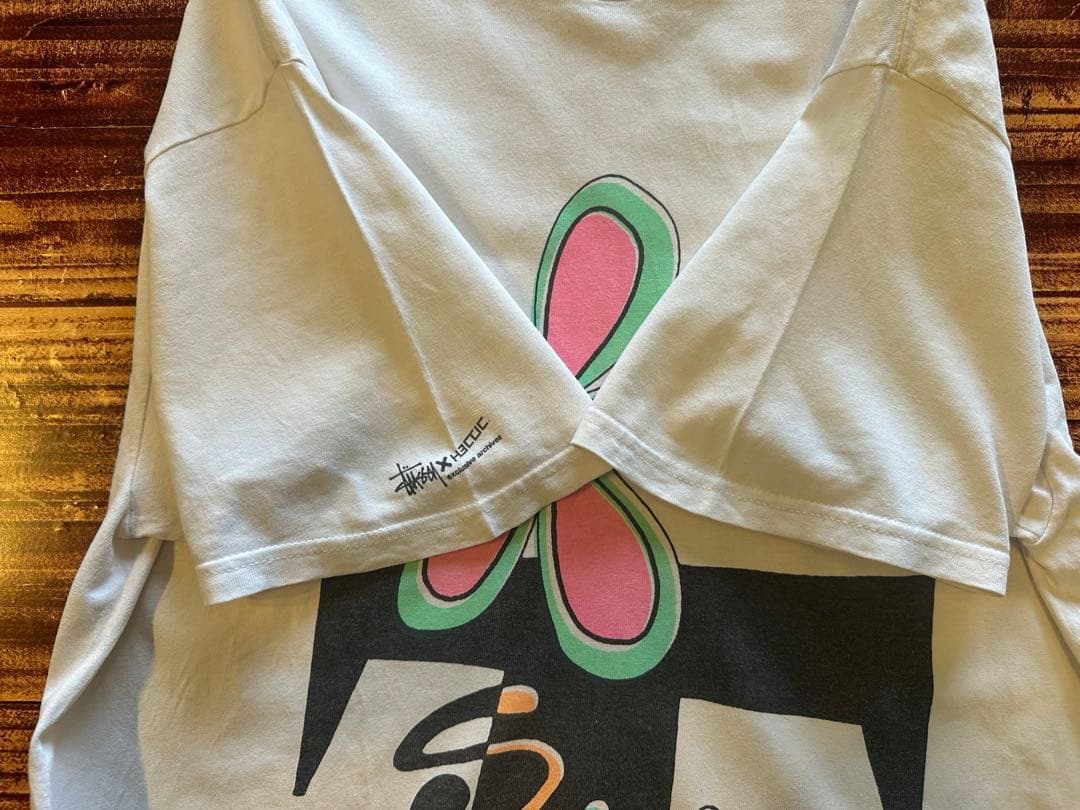 STUSSY×HECTIC フラワーTシャツ L