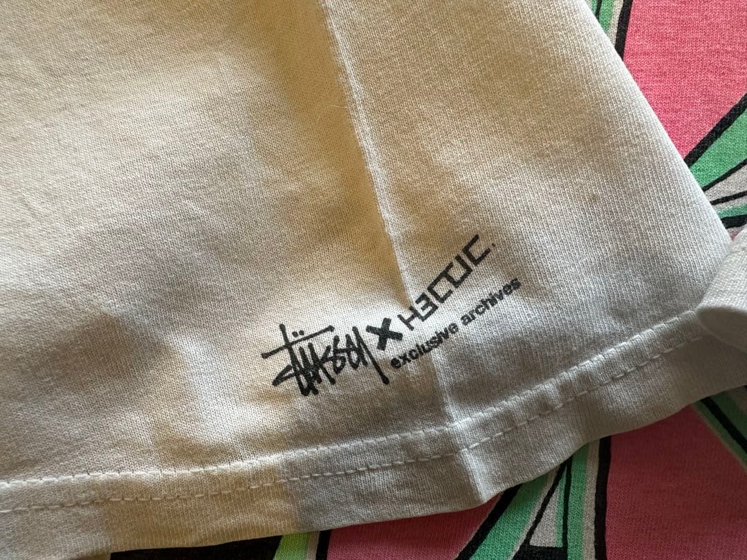 STUSSY×HECTIC フラワーTシャツ L
