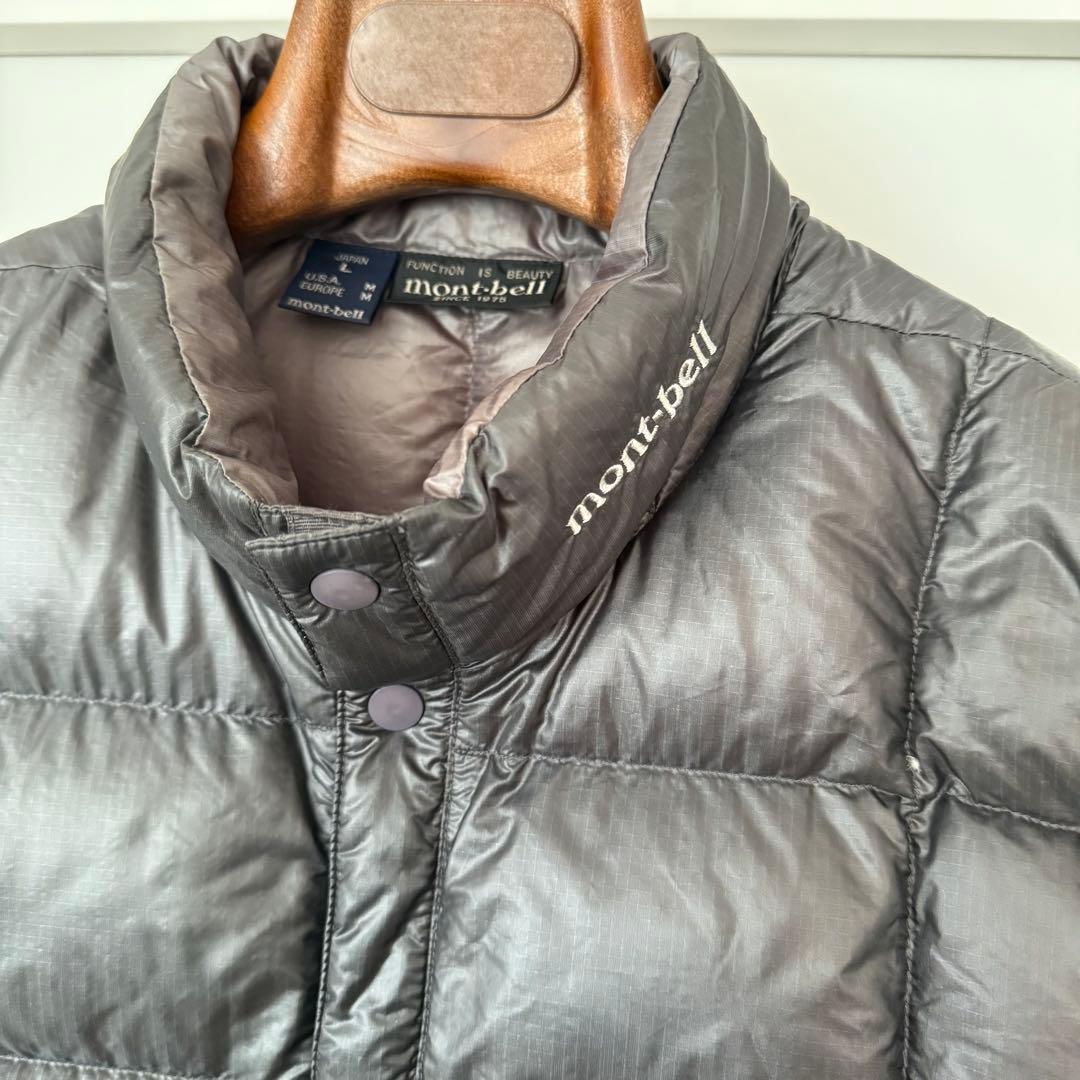 mont-bell ULダウンベスト GRAY Ｌ #1101285 モンベル