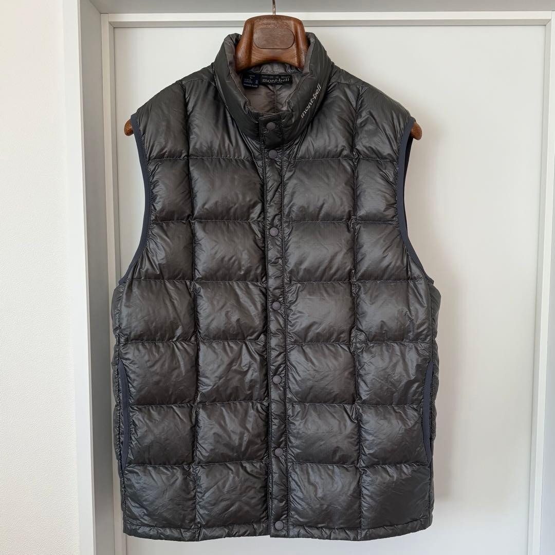 mont-bell ULダウンベスト GRAY Ｌ #1101285 モンベル