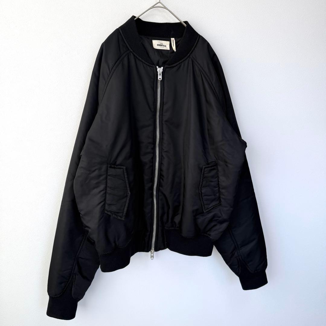 【入手困難XL✨】FOG ESSENTIALS ボンバージャケット MA-1 黒