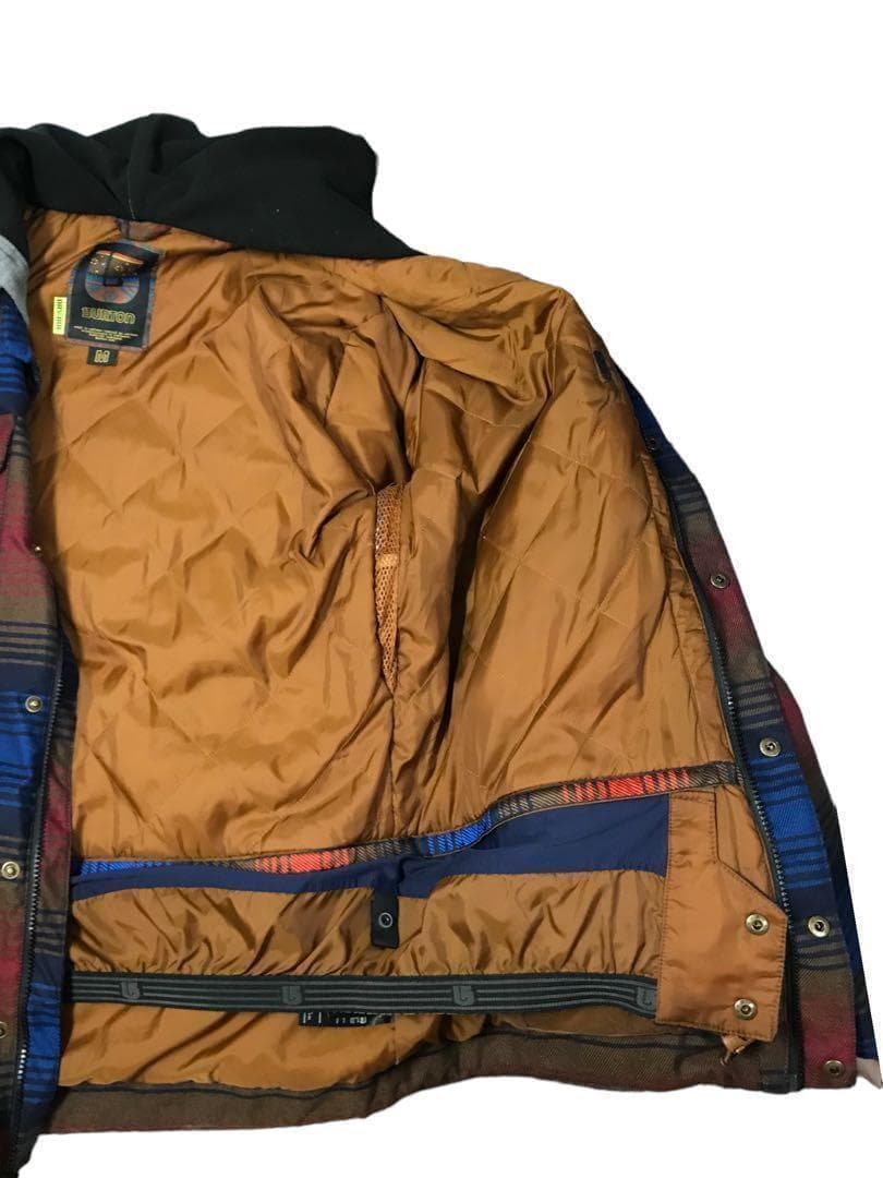 BURTON バートン スノーボード ジャケット M ボーダー柄 高機能 美品