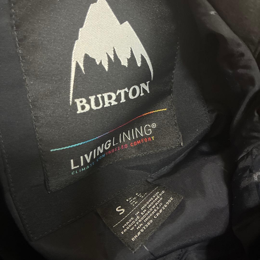 BURTON マウンテンジャケット ブラック S スノボ ウェア 防水 テック系