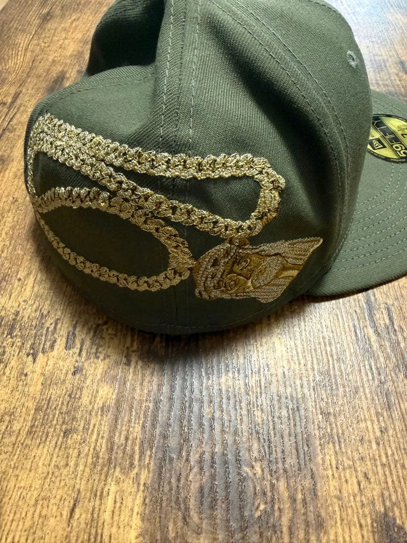 supreme New Era 59FIFTY オリーブキャップ 7 1/2