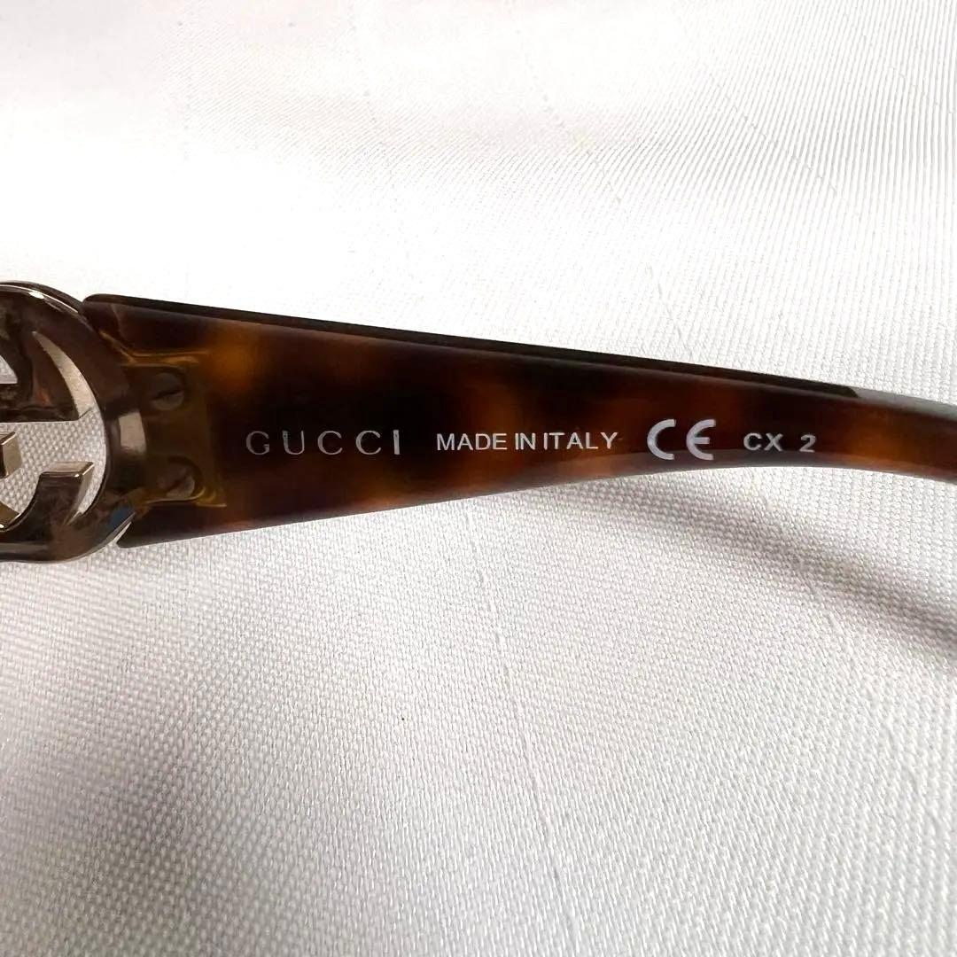 GGマークがオシャレ❣️GUCCI ブラウン サングラス イタリア製