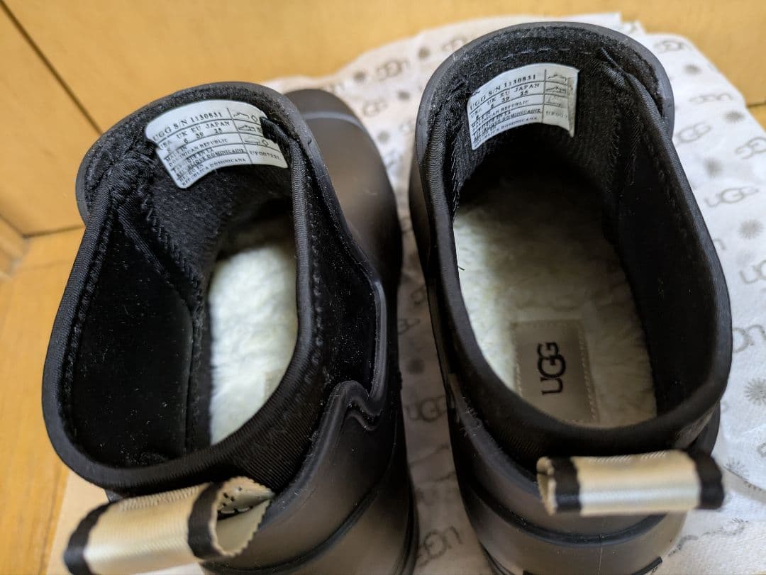 ●ゆっこ●UGG DROPLET(ドロップレット)ブラック/25cm/美品