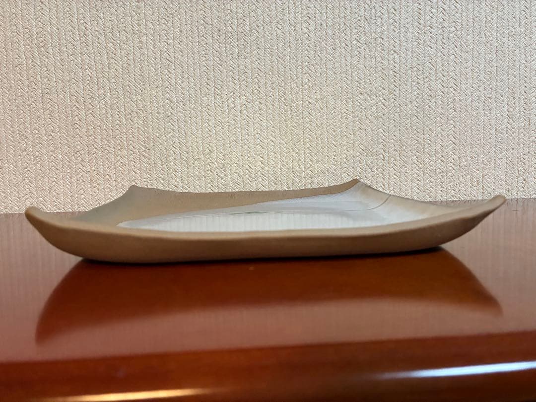 二本松萬古焼　井上窯　角皿　大皿