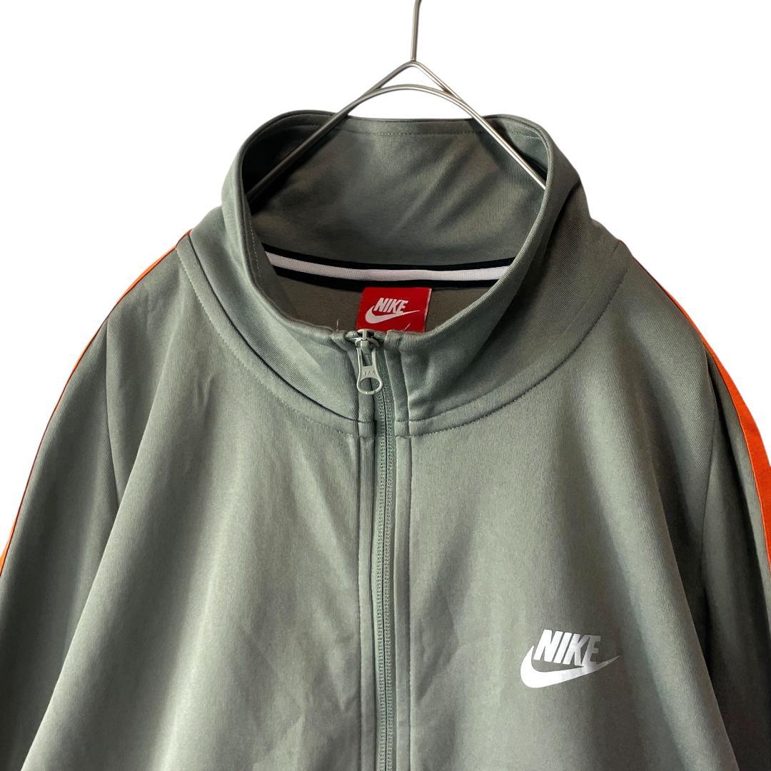 NIKE ナイキ トラックジャケット ジャージ グレー オレンジライン メンズL