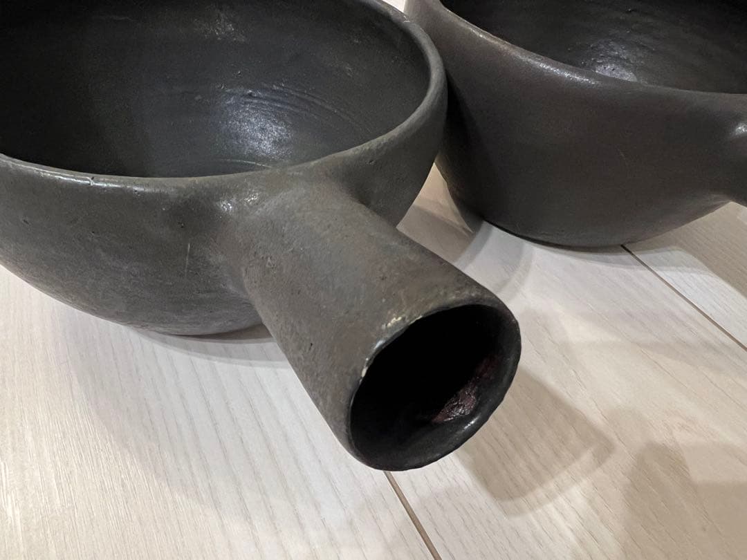 正島克哉 片手土鍋 黒 2つセット