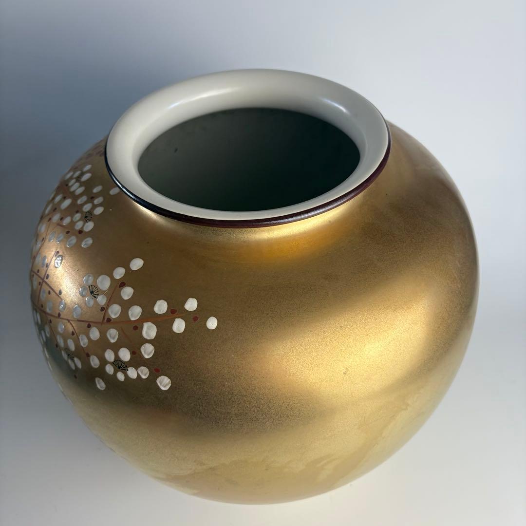 九谷 玉竜 花瓶 花入 花器 飾壺 陶瓷器 美術品 陶磁 華道具
