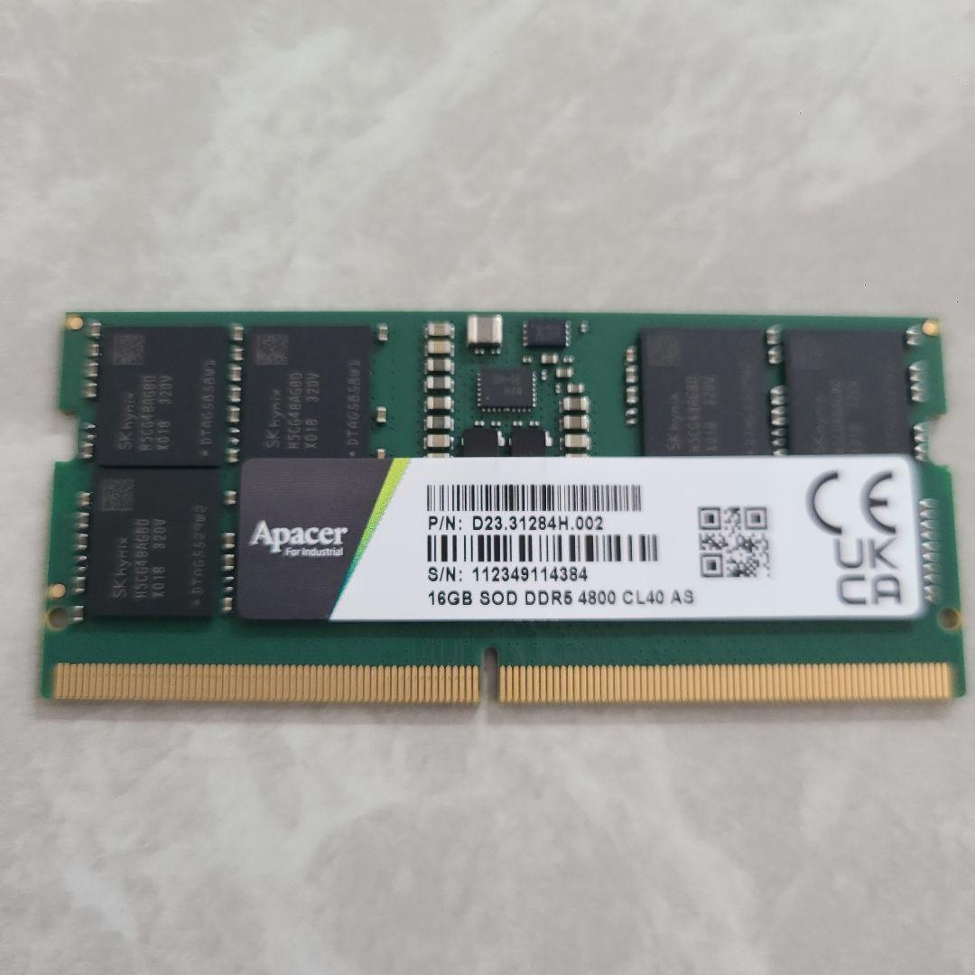 メモリー 16GB ECC SODIMM DDR5-4800