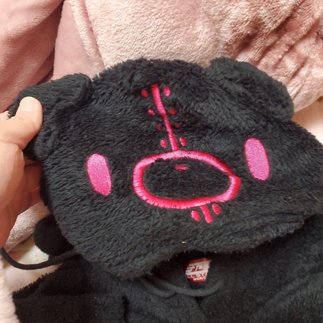 クマキカイ 汎用うさぎ グルーミー スウェット セット 黒 ルームウェア